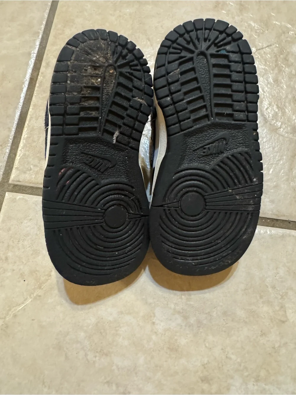 Nike Toddler Black and White Low-Top Sneakers